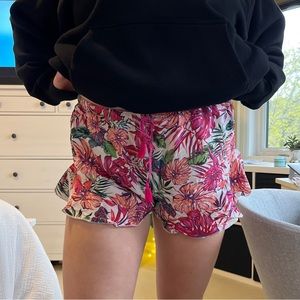 Floral/Tropical Pajama Shorts